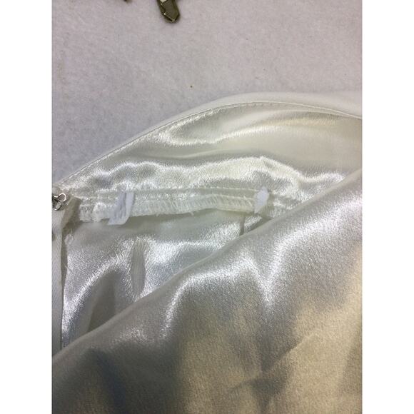 LULU'S S Captured Your Heart White Halter Wedding Formal Maxi Dress NEW B42 - Picture 7 of 11